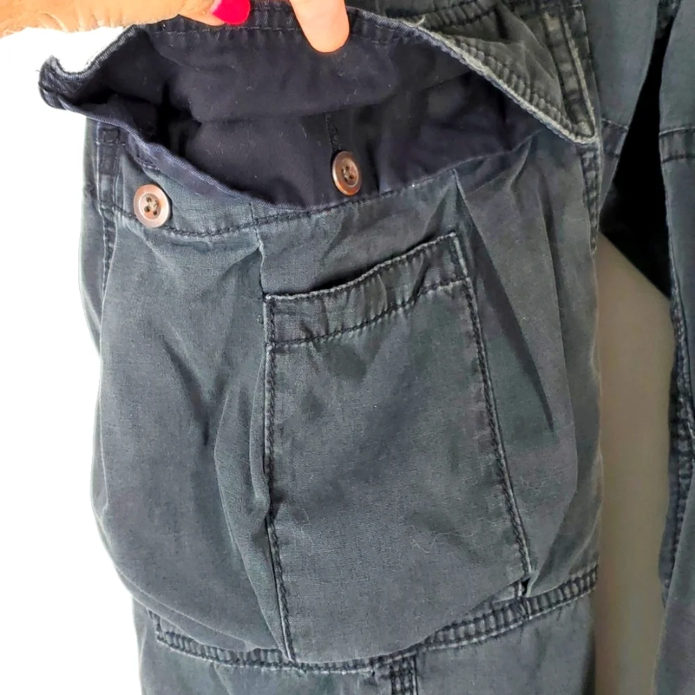 Vintage Polo Ralph Lauren Cargo Pants Black Utility 38x30
